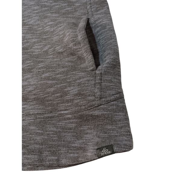 Prana Calexa Tunic Sweatshirt Top S Pockets Active Leisure Organic Cotton Gray‎ - Picture 5 of 8